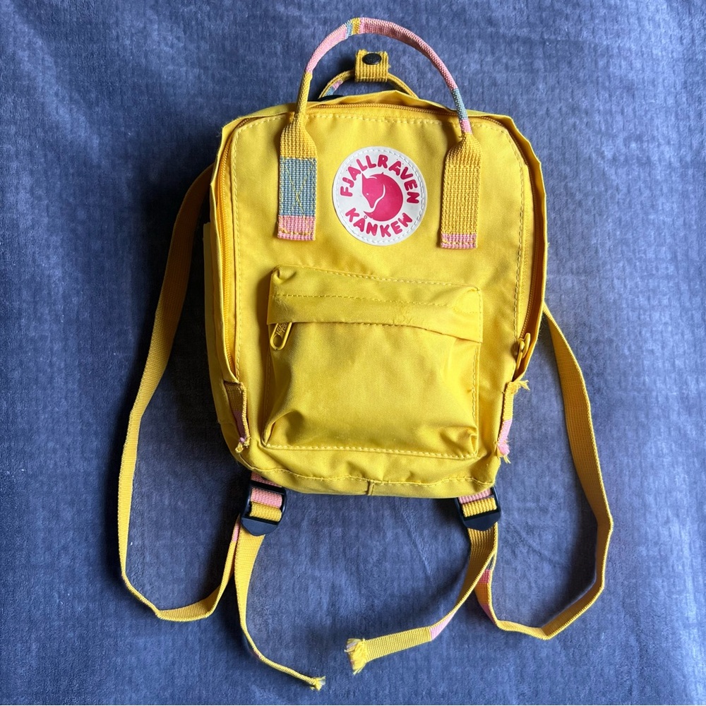 Fjällräven Kånken 23510  Mini Backpack Warm Yellow Casual Soft Outdoors Travel